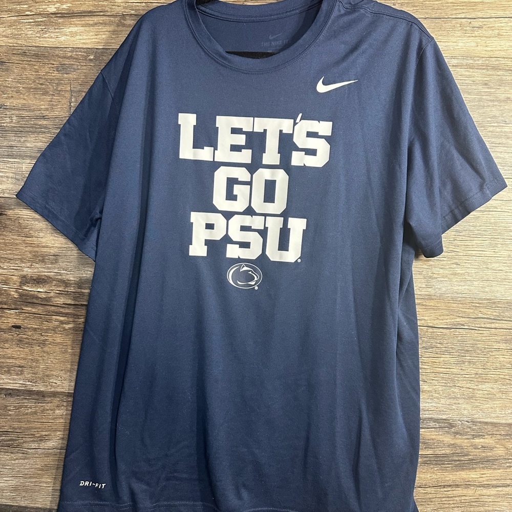 Nike Men's Navy Blue Let's Go PSU T-Shirt